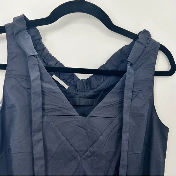 Prada Women’s Shift Sleeveless V-Neck Mini Dress Nautical Navy Blue 38 US 2 - Picture 6 of 13